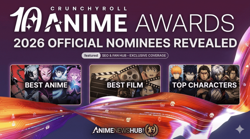 Crunchyroll Anime Awards 2026 winners announcement for AnimeNewsHub