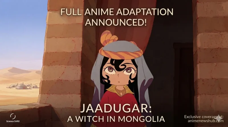 Jaadugar A Witch in Mongolia anime adaptation announcement visual by Science SARU studio
