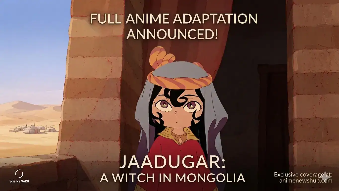 Jaadugar A Witch in Mongolia anime adaptation announcement visual by Science SARU studio