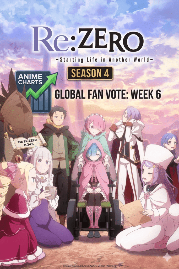 Best Anime of the Week charts ReZERO Season 4