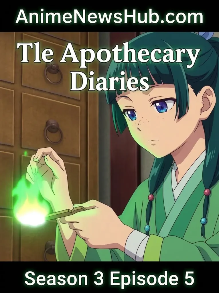 The Apothecary Diaries Season 3 Episode 5 featuring Maomao on AnimeNewsHub
