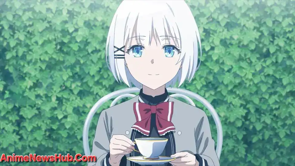 Siesta holding a teacup in a garden for The Detective Is Already Dead Season 2 update